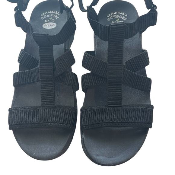 DR. SCHOLL"S Comfort Sandals – Black Textured Velcro, Sz 7, NWOT - Picture 3 of 5